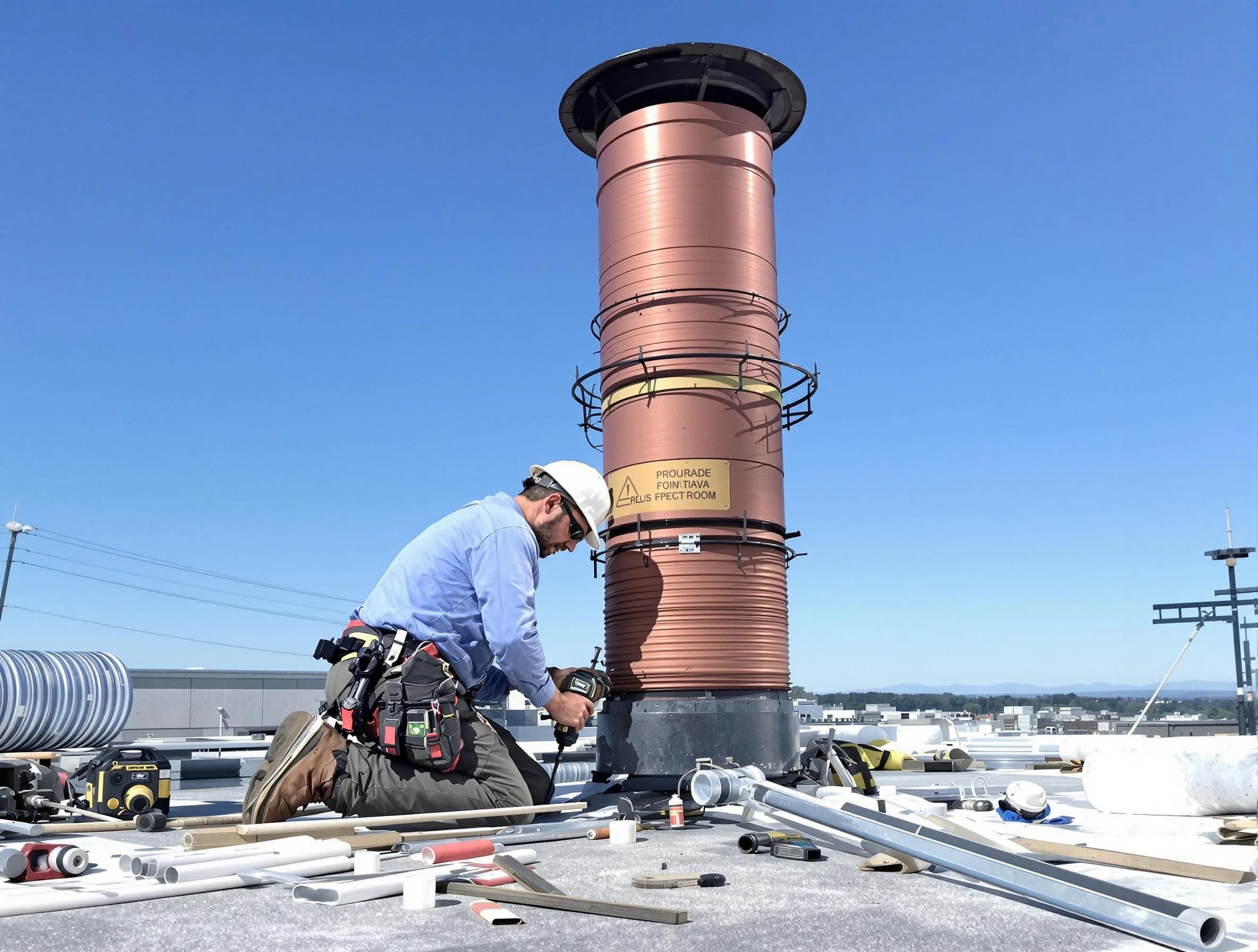 Installed chimney liner by South Jordan Chimney Sweep in South Jordan, UT
