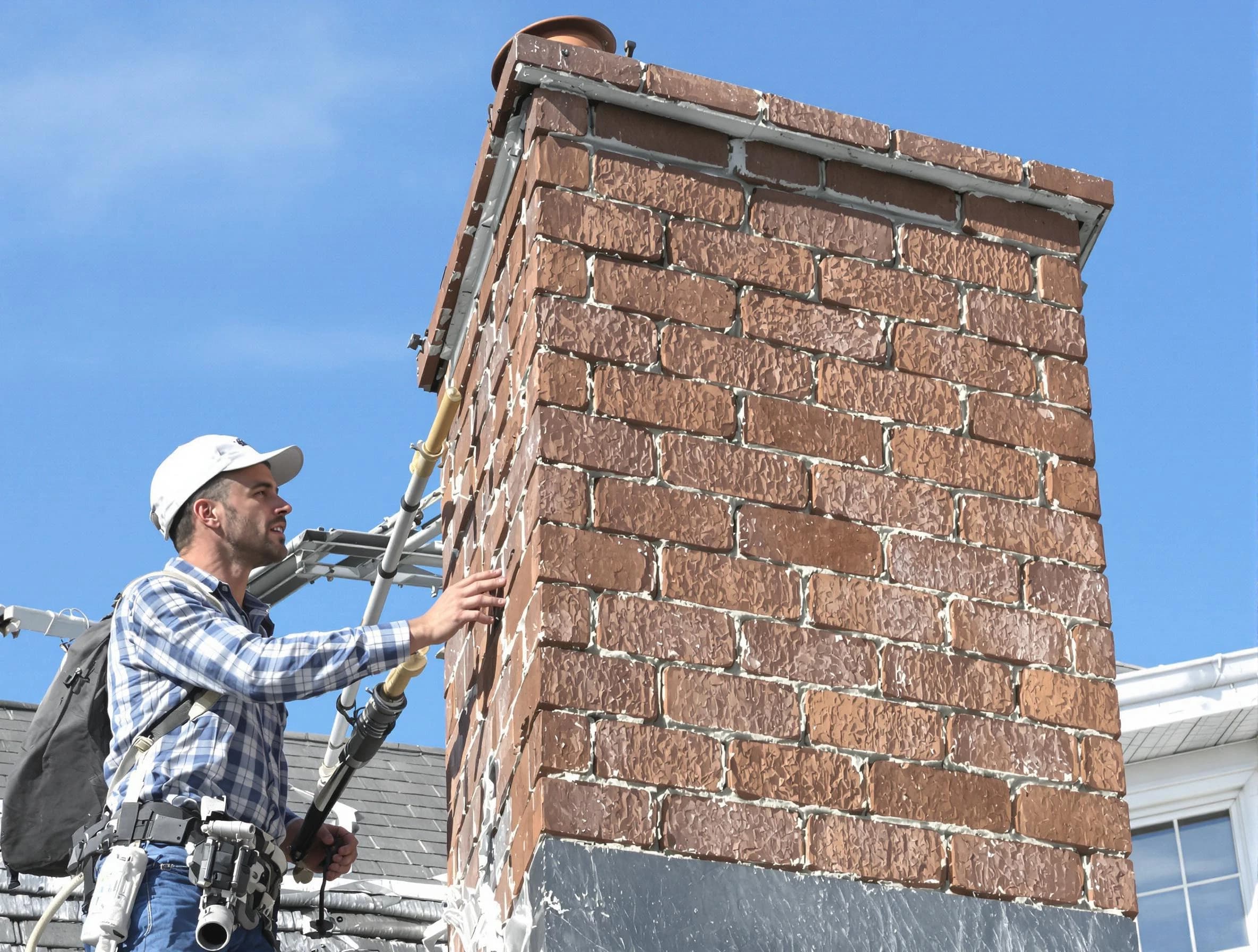 Brickwork for a chimney rebuild by South Jordan Chimney Sweep in South Jordan, UT