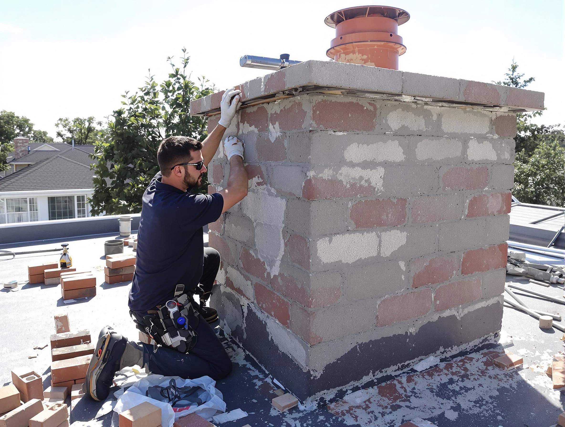 Advanced chimney repair process by South Jordan Chimney Sweep in South Jordan, UT